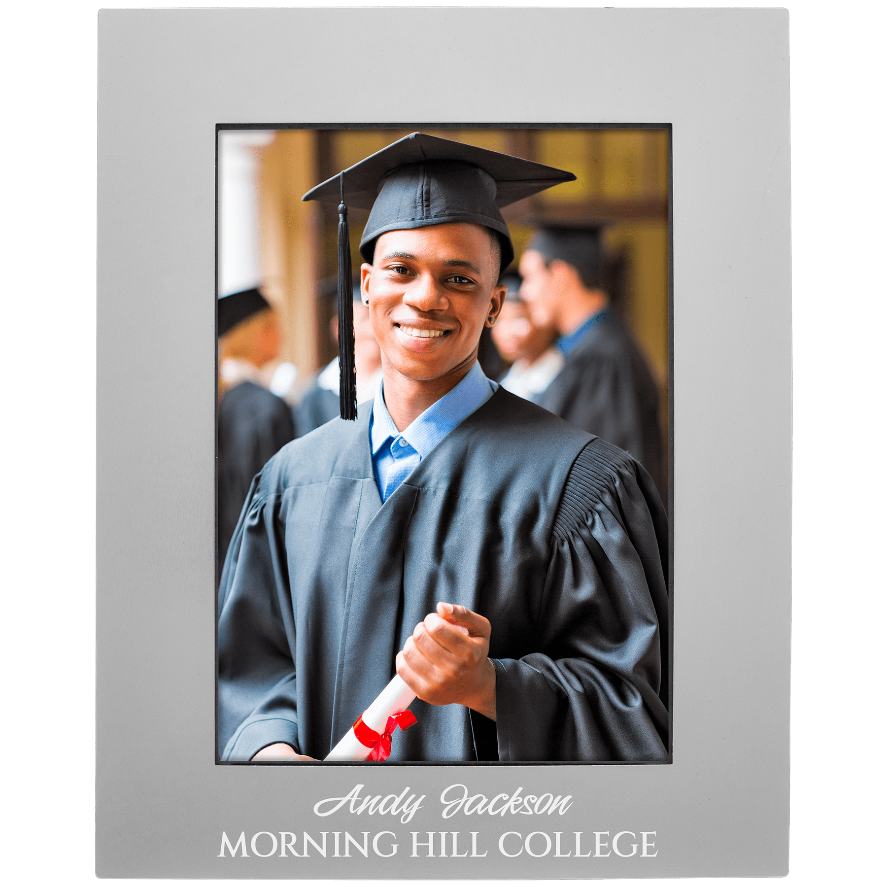 5" x 7" Gray Aluminum Photo Frame