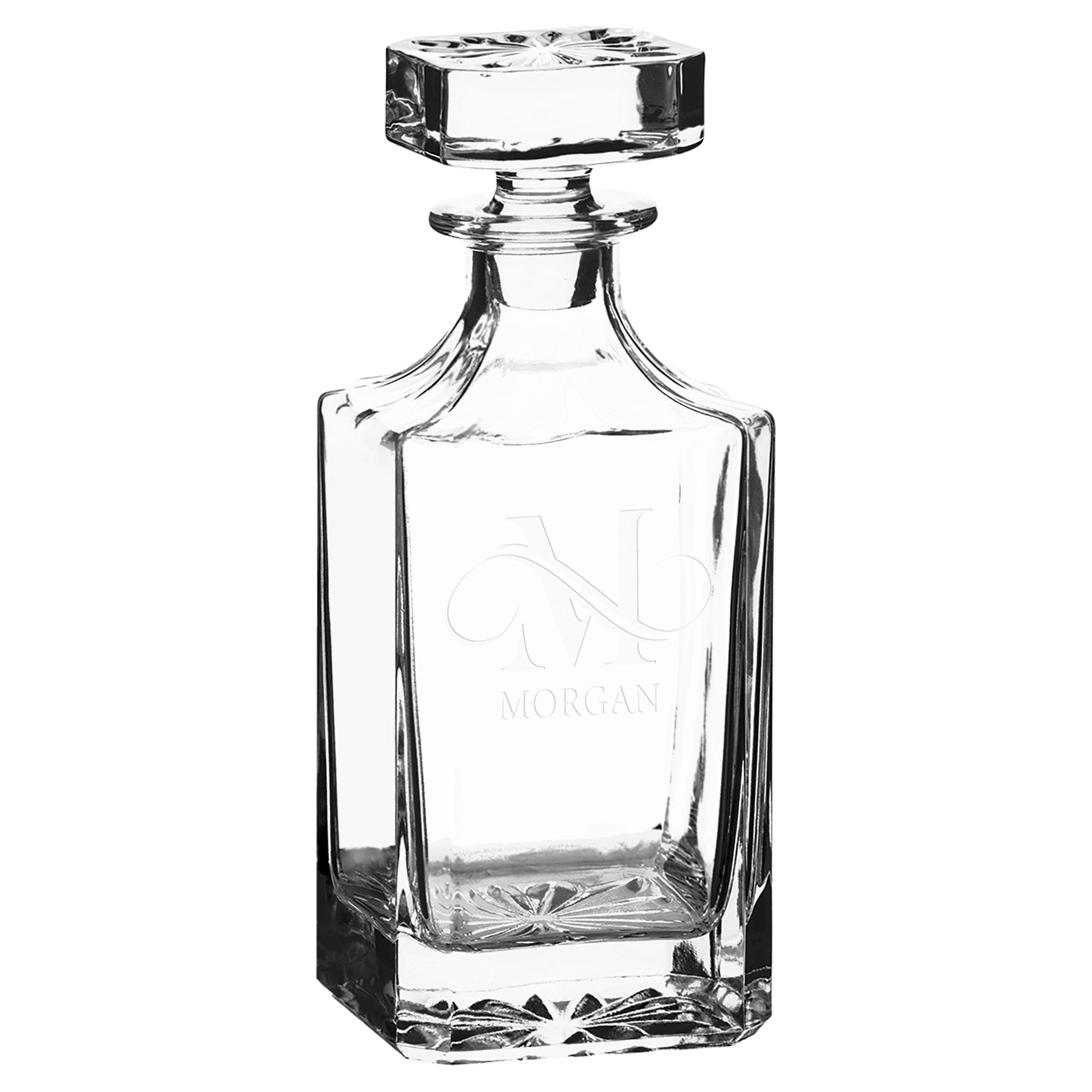 750ml Square Glass Decanter with Printed Gift Box