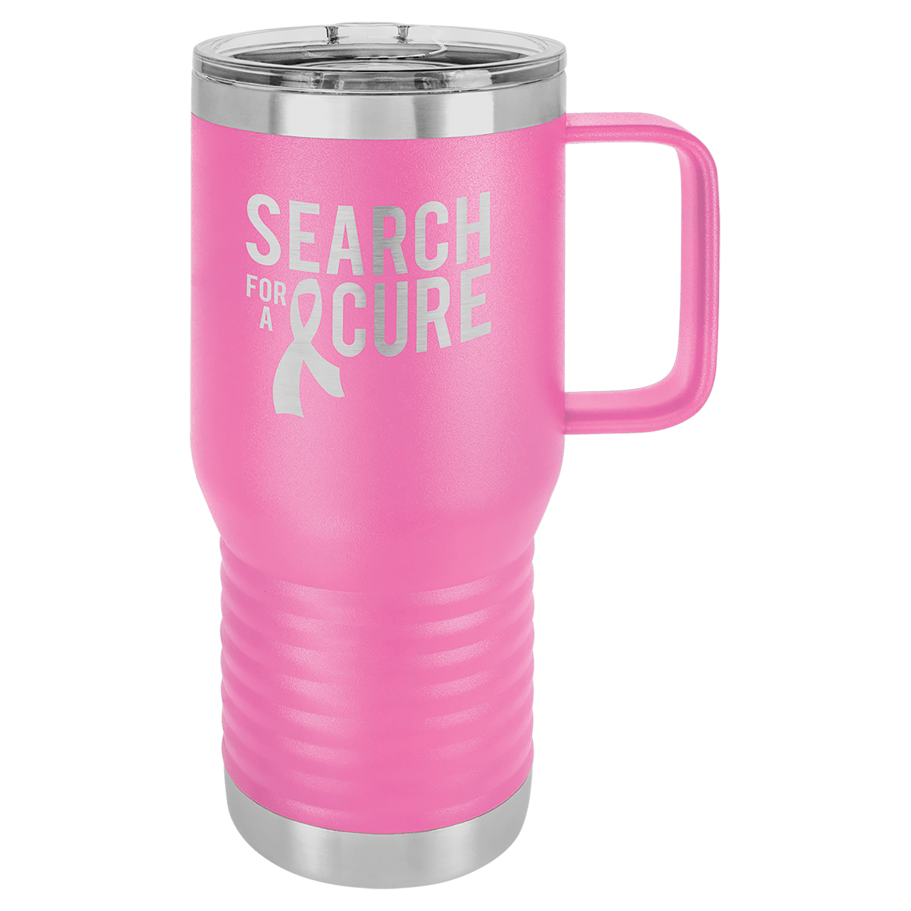 20 oz. Stainless Steel Vacuum Insulated Travel Mug with Slider Lid (18 Different Colors)