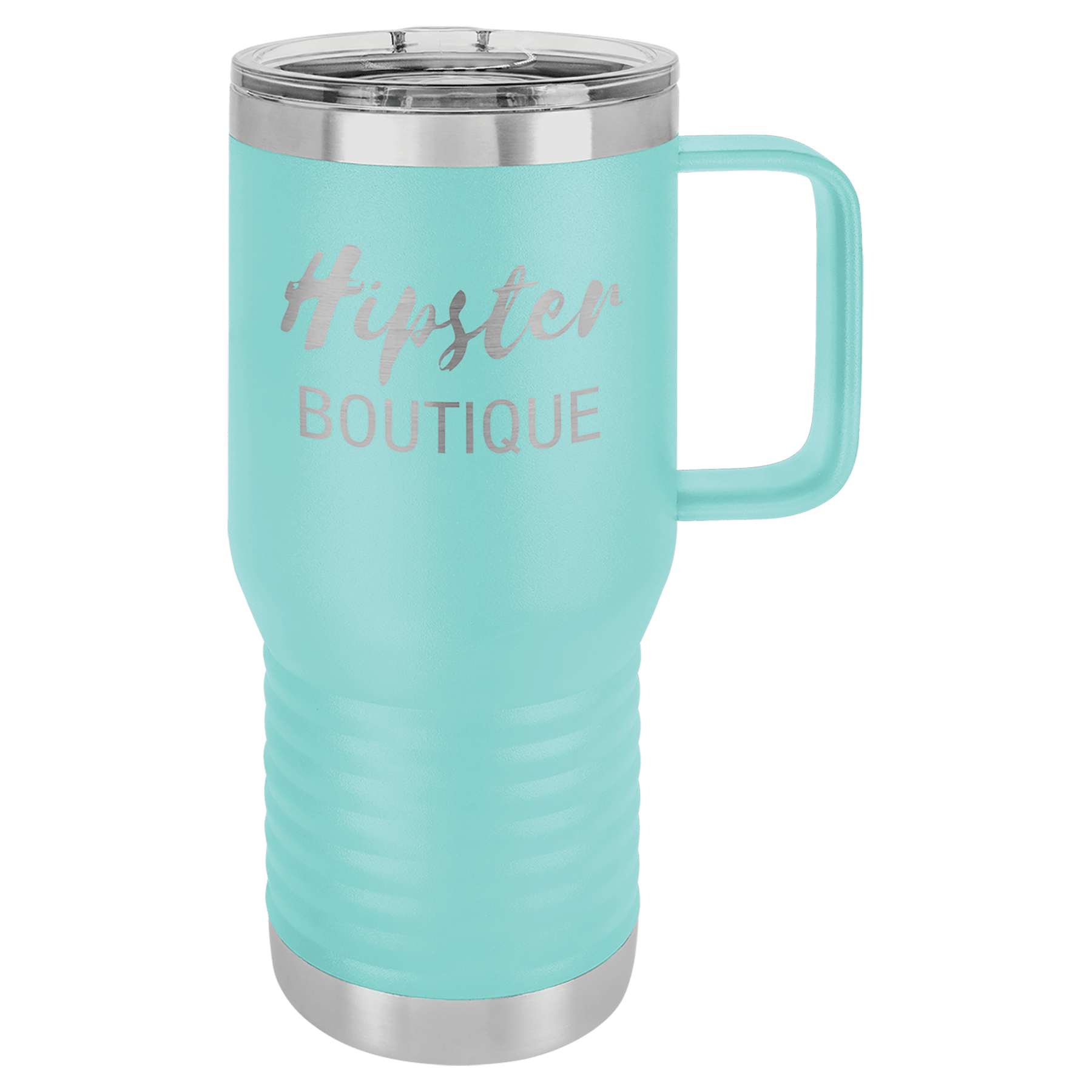 20 oz. Stainless Steel Vacuum Insulated Travel Mug with Slider Lid (18 Different Colors)