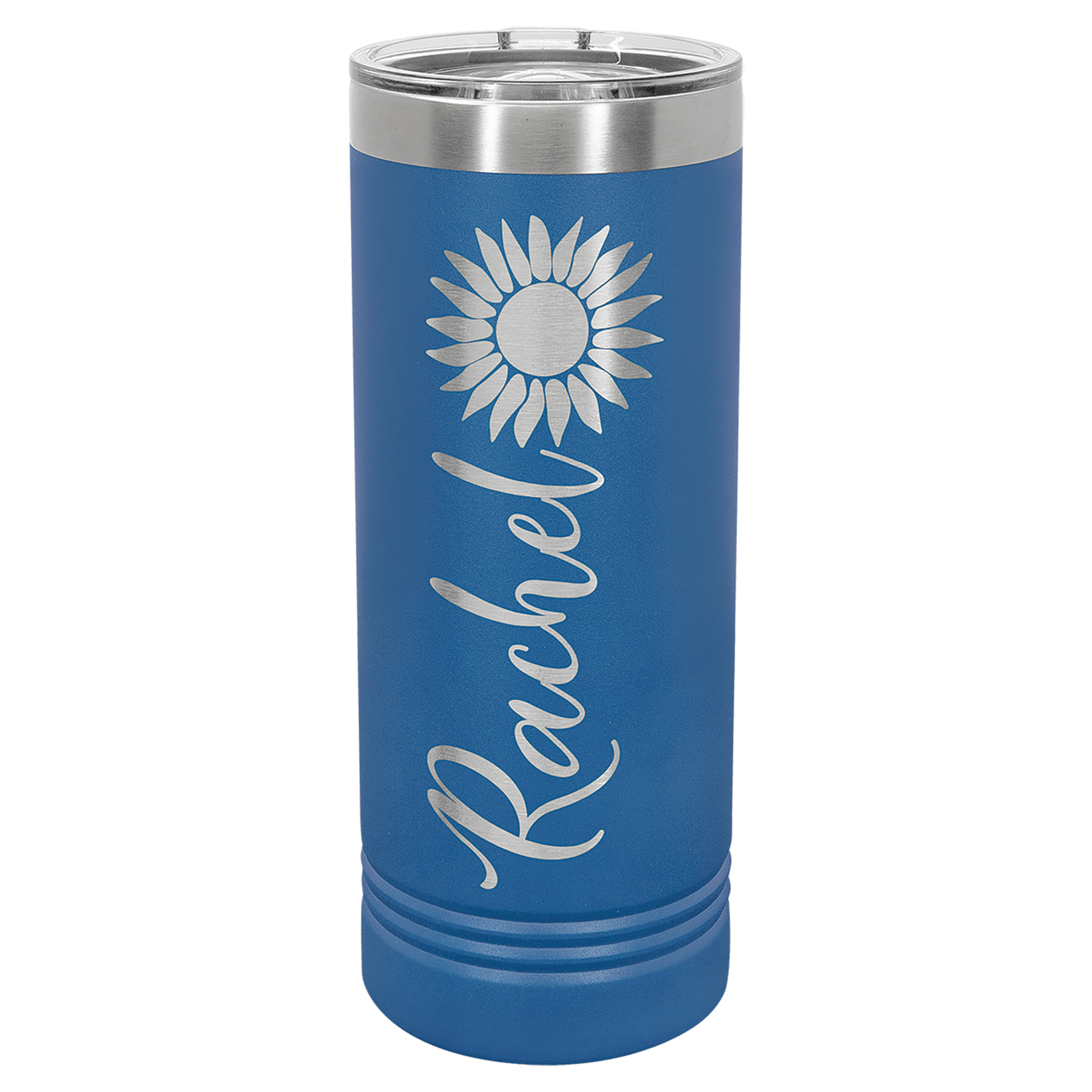 22 oz. Stainless Steel Skinny Tumbler with Slider Lid (18 Different Colors)
