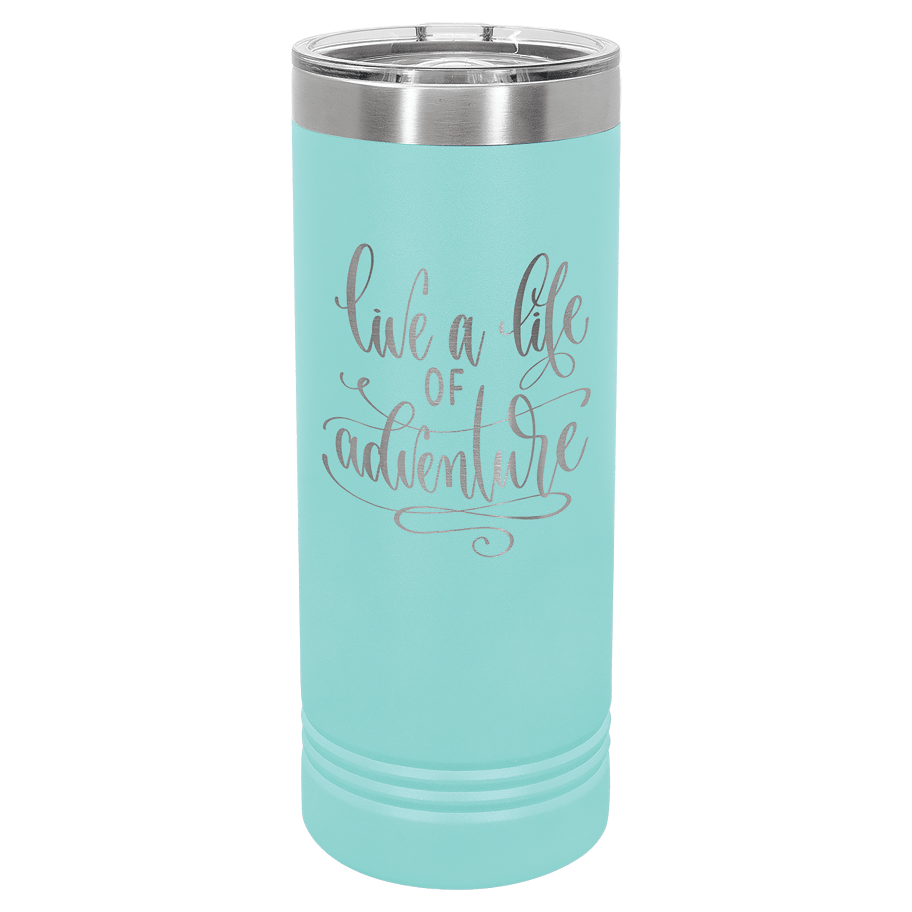 22 oz. Stainless Steel Skinny Tumbler with Slider Lid (18 Different Colors)