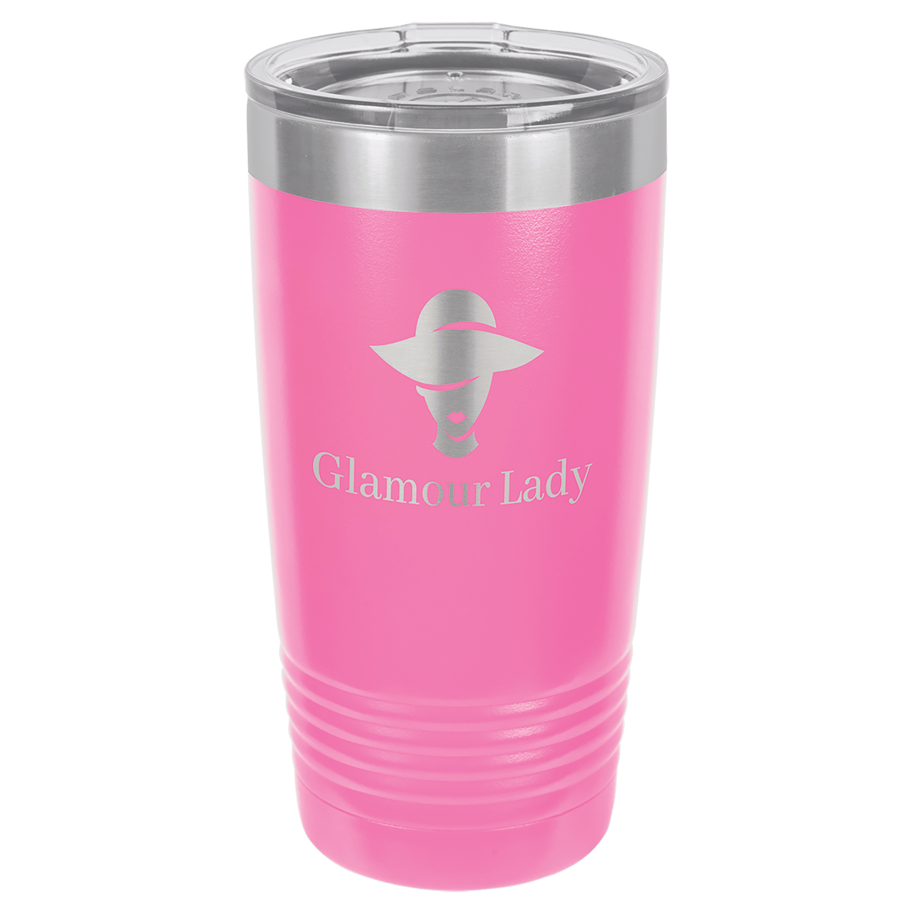 20 oz. Stainless Steel Vacuum Insulated Ringneck Tumbler with Clear Lid (18 Different Colors)