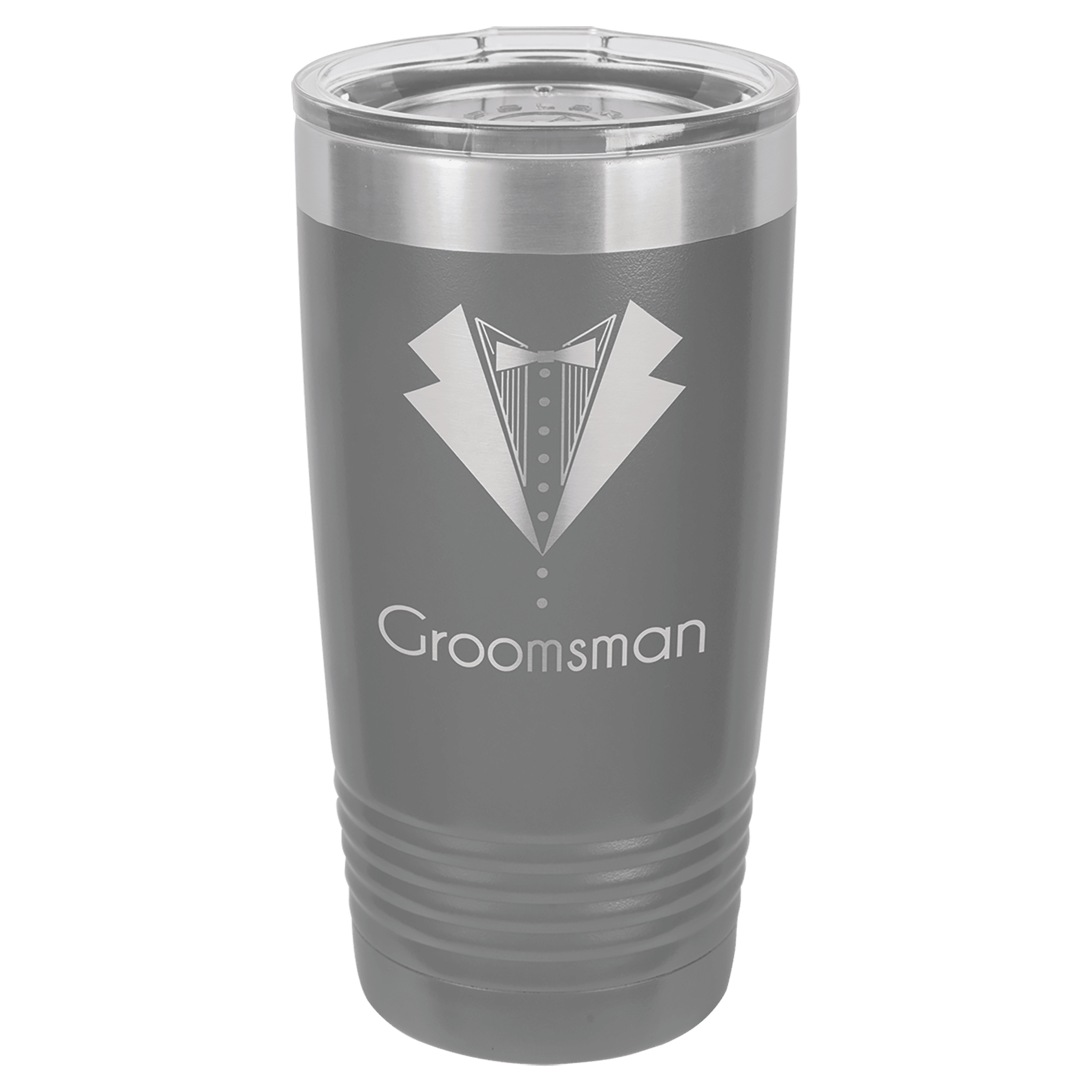 20 oz. Stainless Steel Vacuum Insulated Ringneck Tumbler with Clear Lid (18 Different Colors)