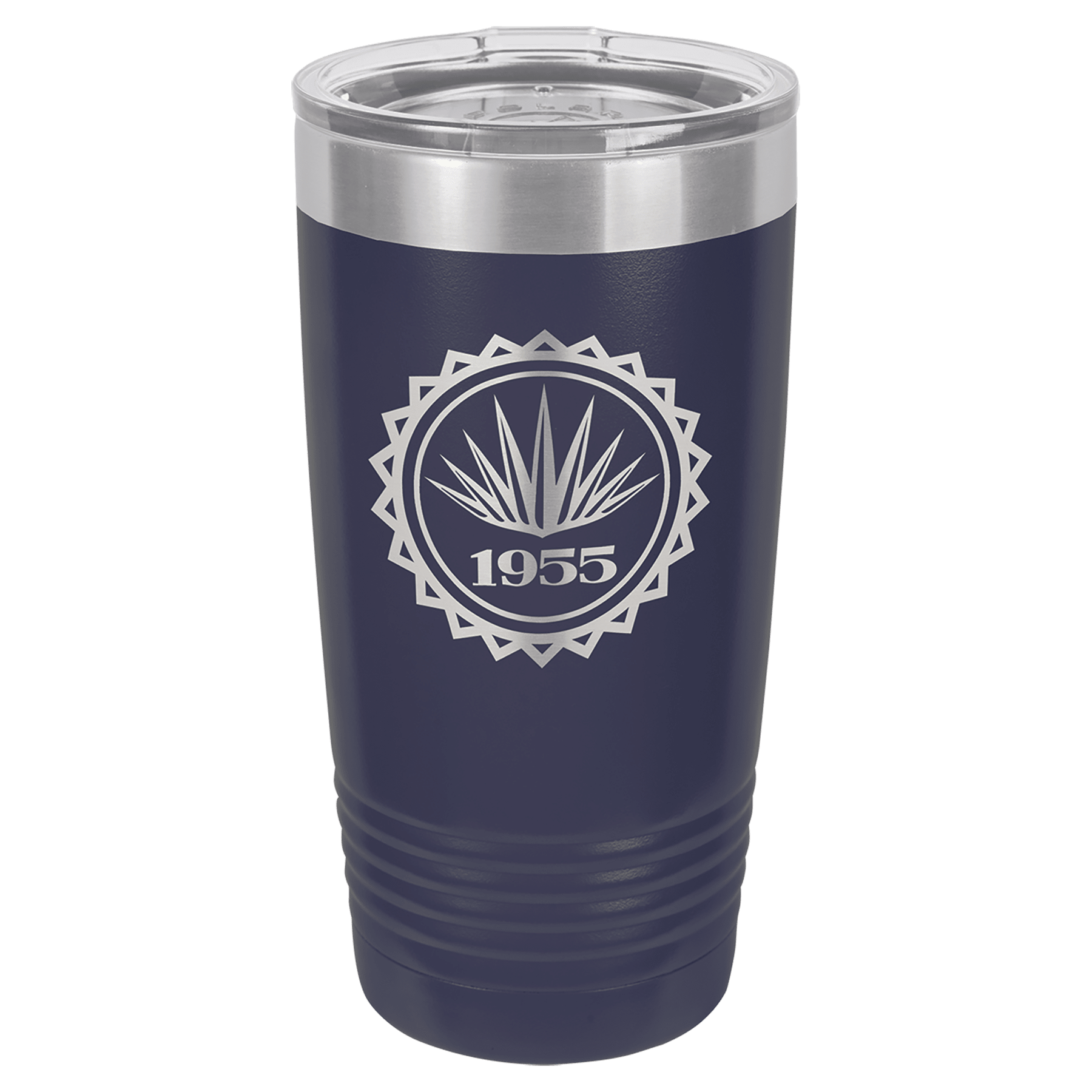 20 oz. Stainless Steel Vacuum Insulated Ringneck Tumbler with Clear Lid (18 Different Colors)