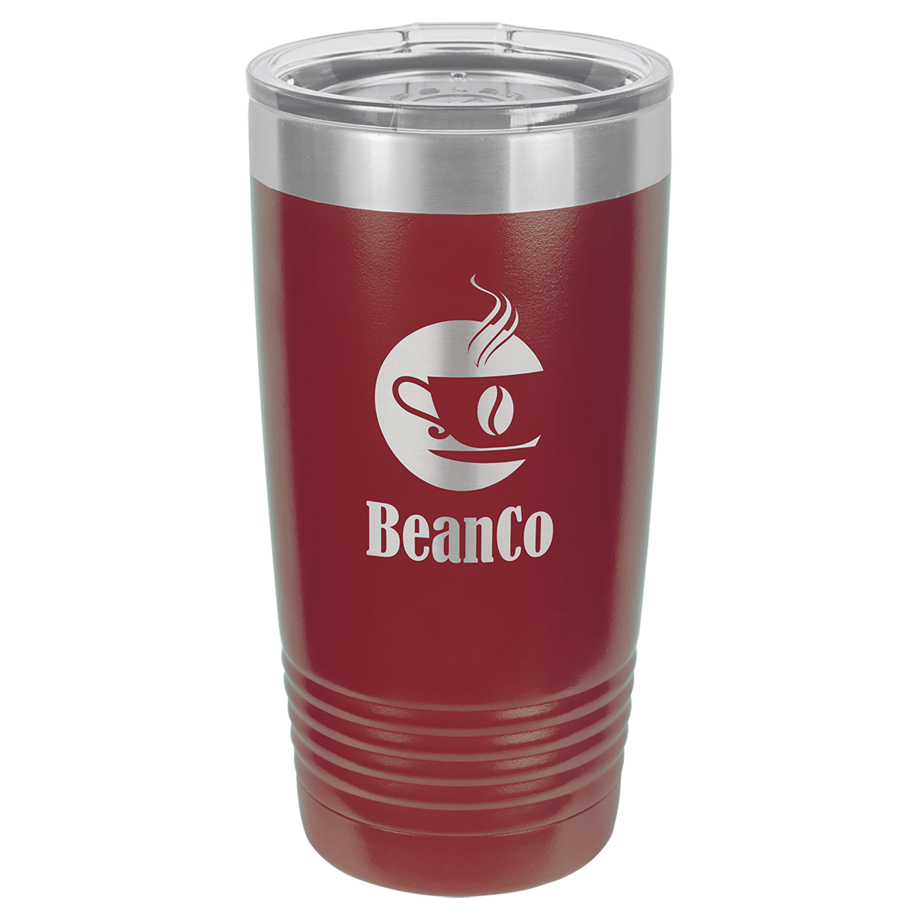 20 oz. Stainless Steel Vacuum Insulated Ringneck Tumbler with Clear Lid (18 Different Colors)