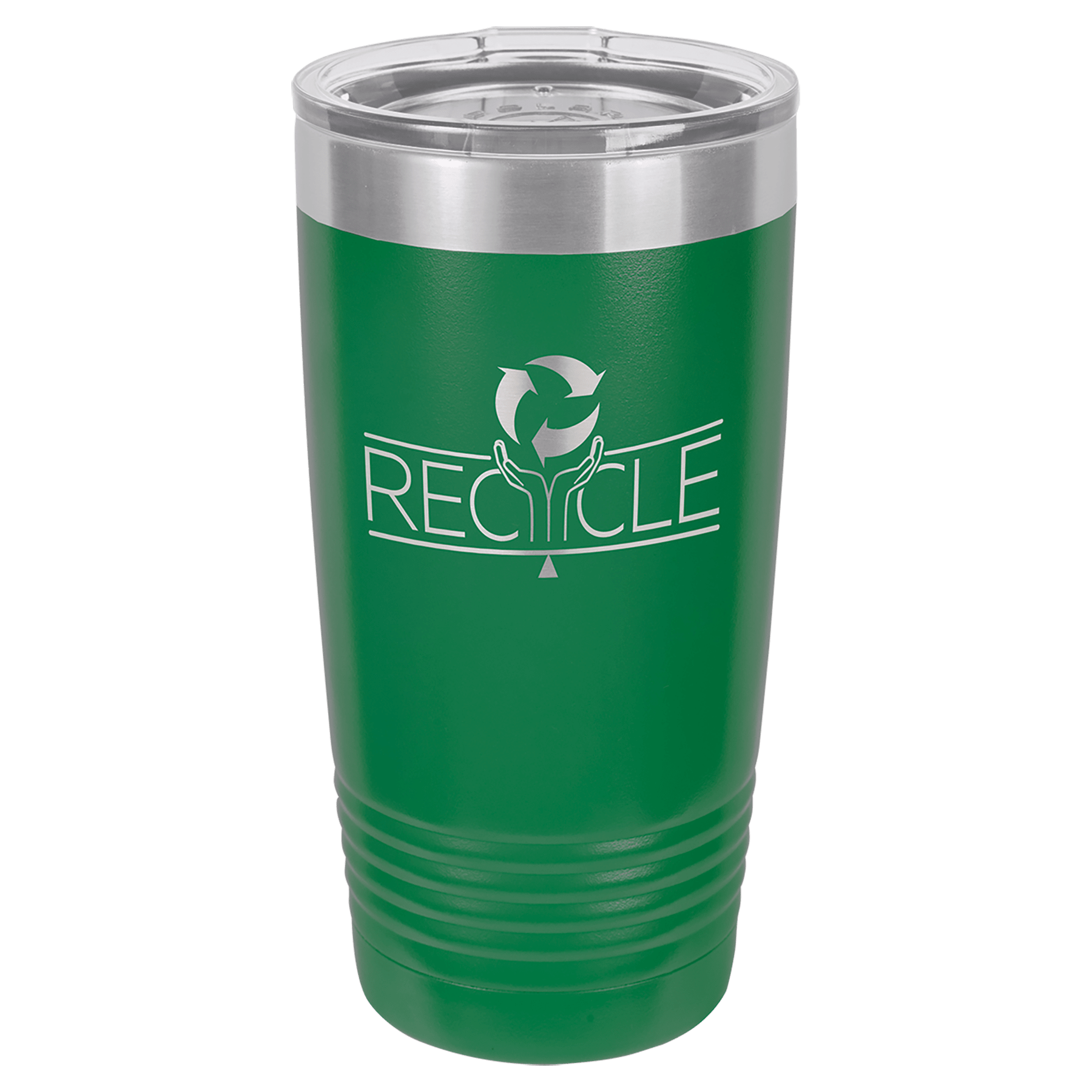 20 oz. Stainless Steel Vacuum Insulated Ringneck Tumbler with Clear Lid (18 Different Colors)
