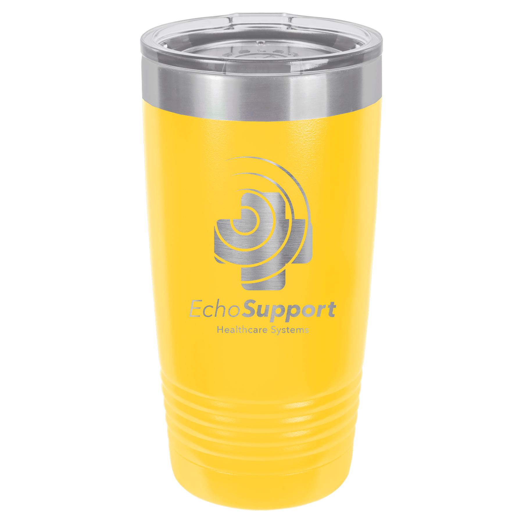 20 oz. Stainless Steel Vacuum Insulated Ringneck Tumbler with Clear Lid (18 Different Colors)