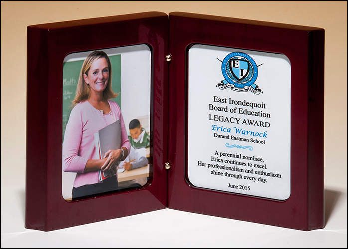 High Gloss Rosewood Stained Book Award