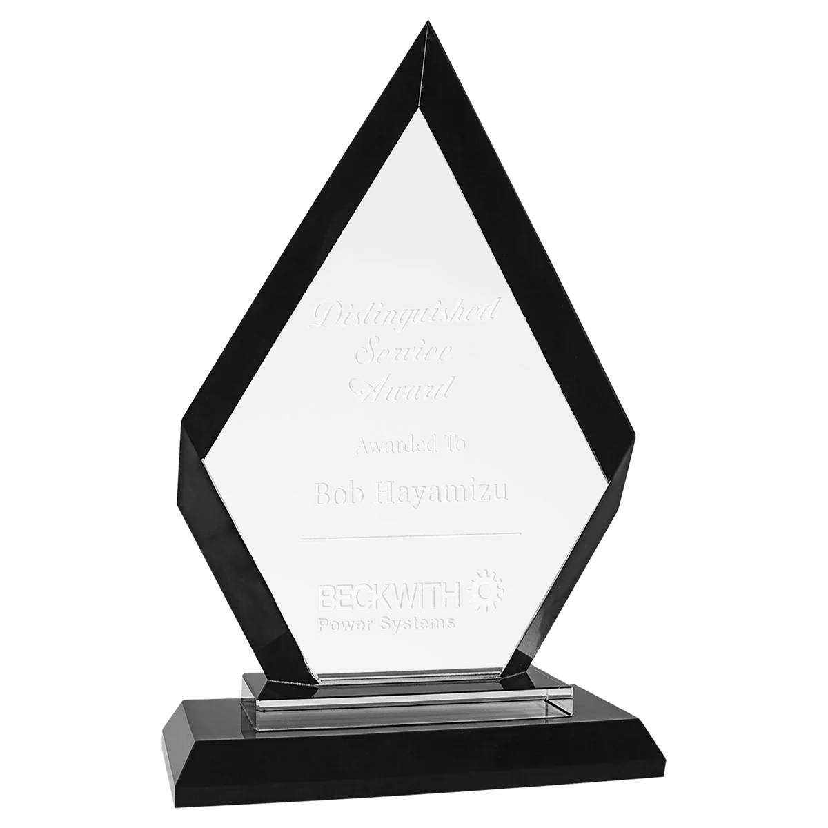 Diamond Black Regal Glass Award