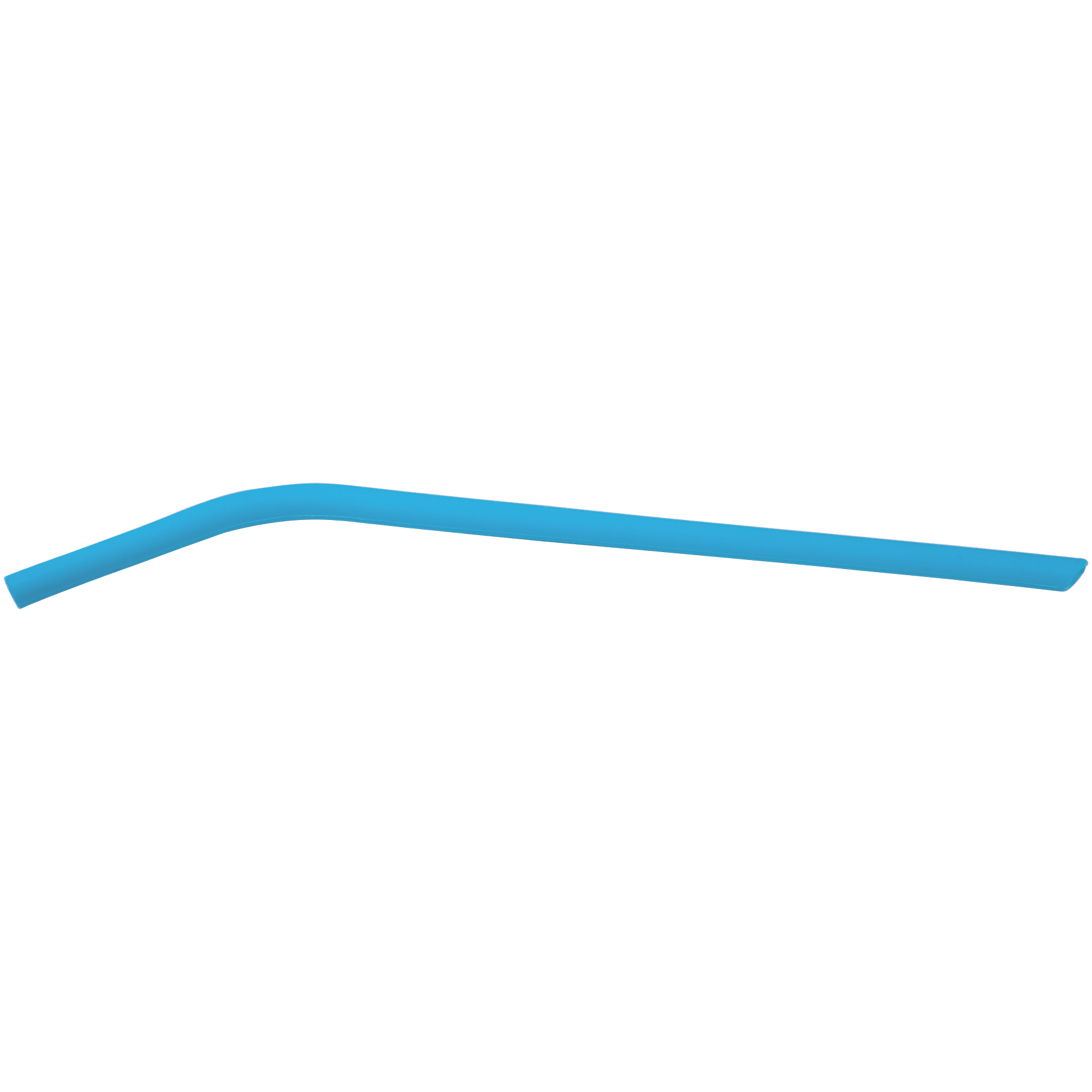 10" Blue Small Silicone Straw