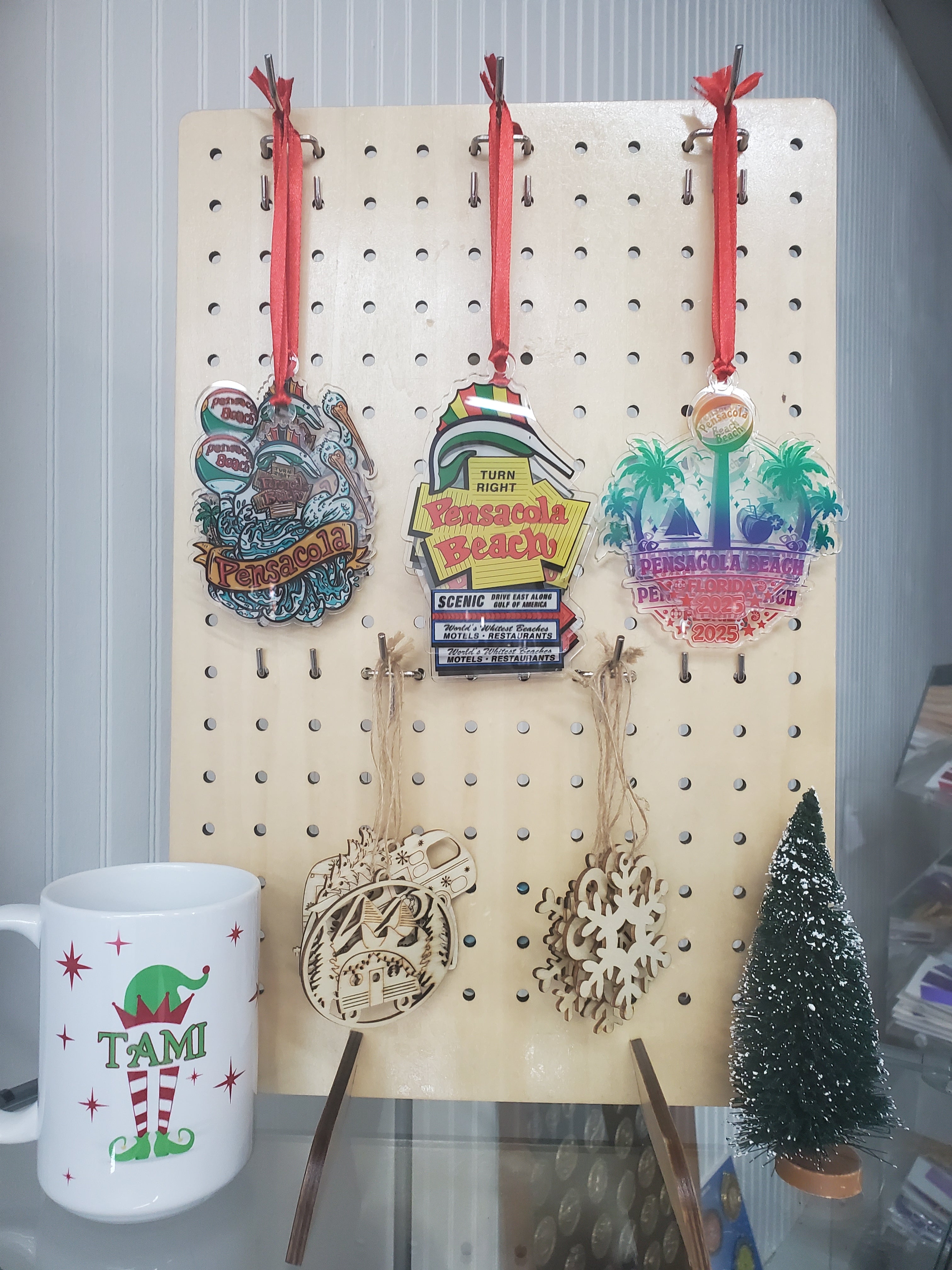 Pensacola Beach Ball Ornament