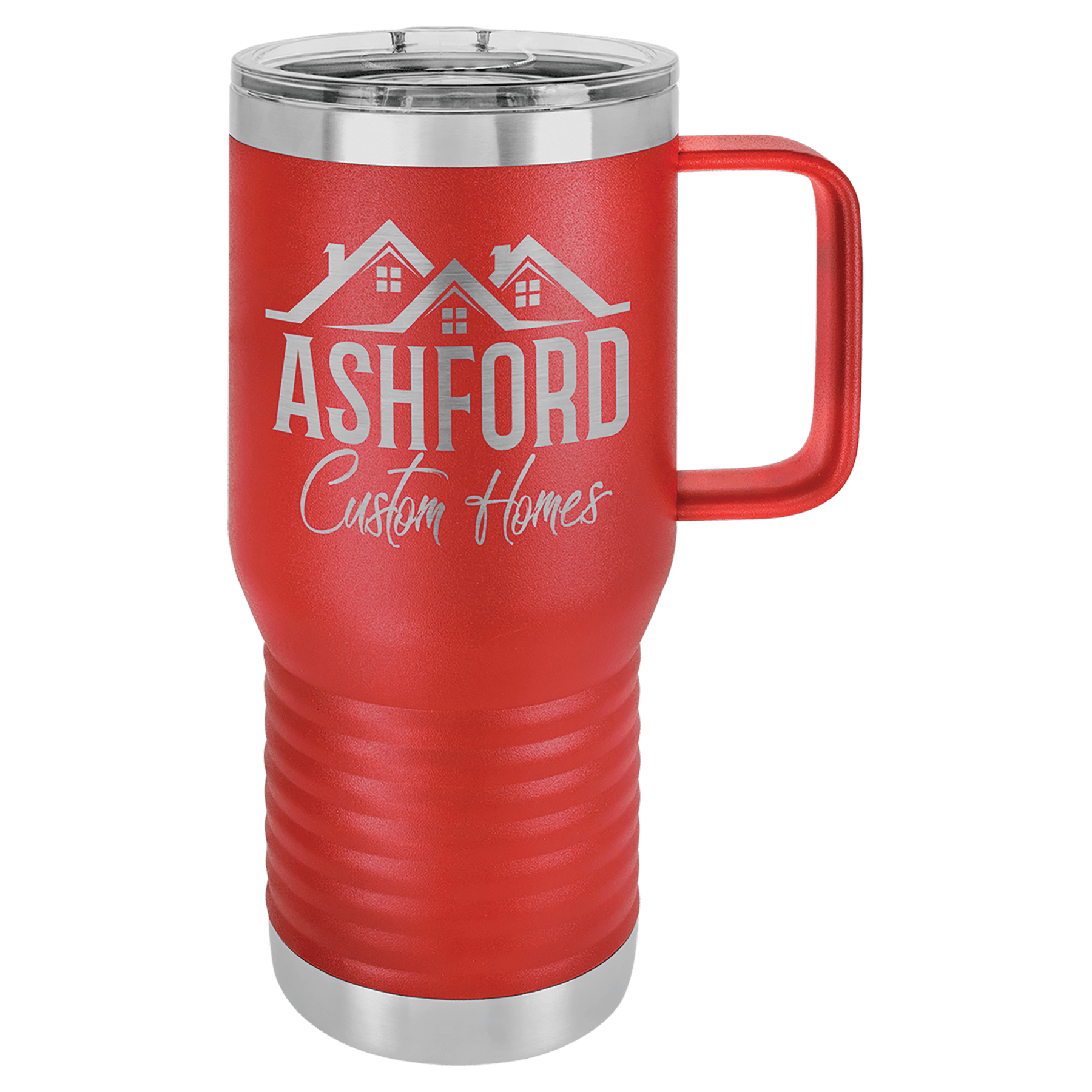 20 oz. Stainless Steel Vacuum Insulated Travel Mug with Slider Lid (18 Different Colors)