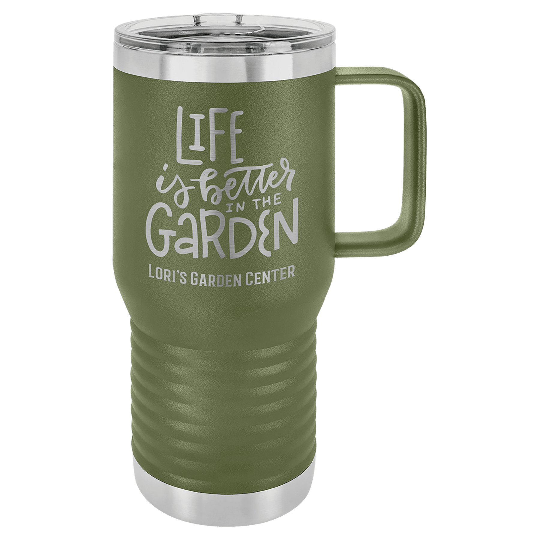 20 oz. Stainless Steel Vacuum Insulated Travel Mug with Slider Lid (18 Different Colors)
