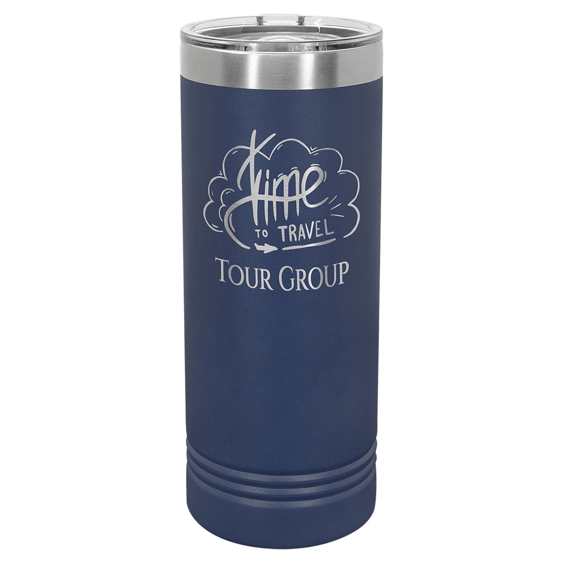 22 oz. Stainless Steel Skinny Tumbler with Slider Lid (18 Different Colors)