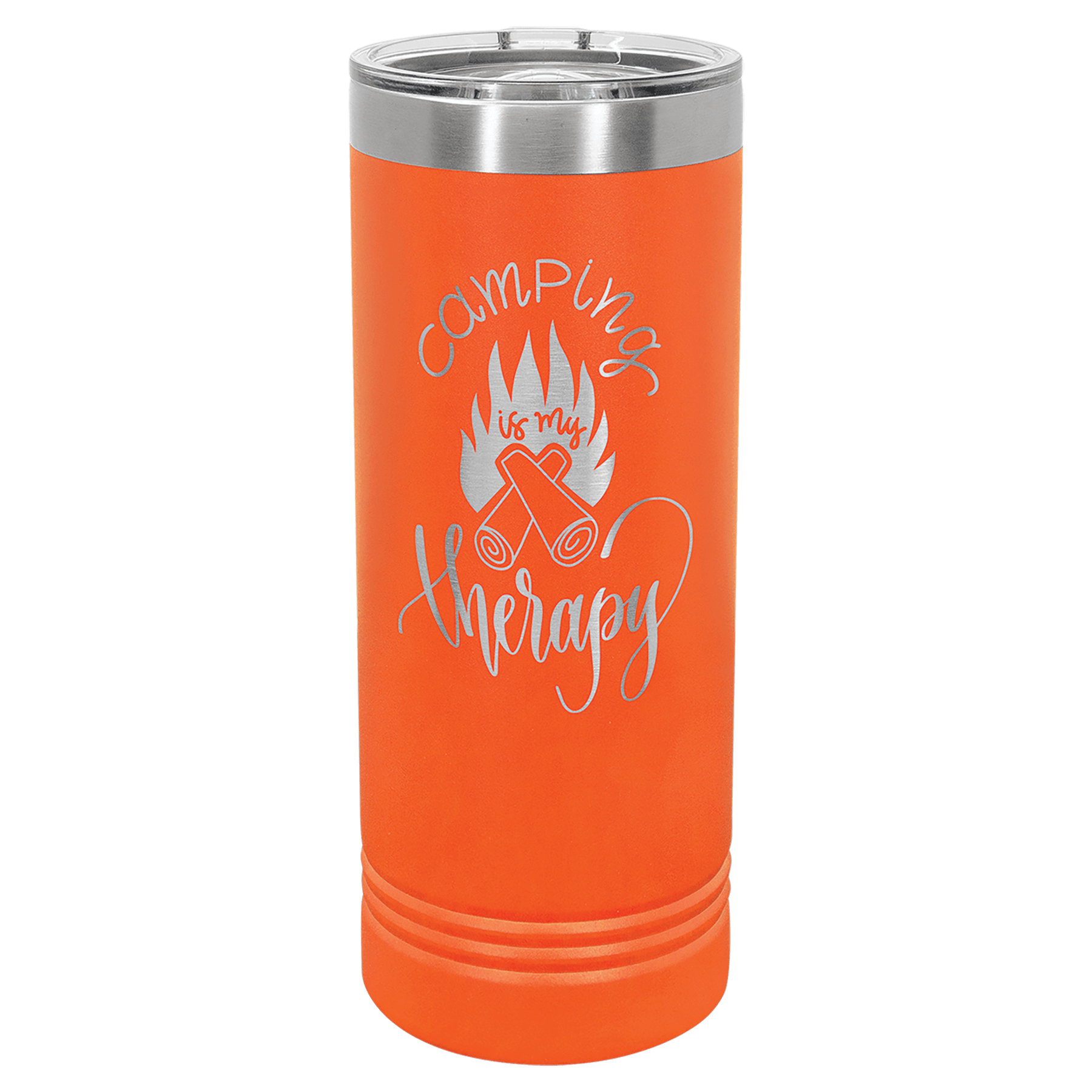 22 oz. Stainless Steel Skinny Tumbler with Slider Lid (18 Different Colors)