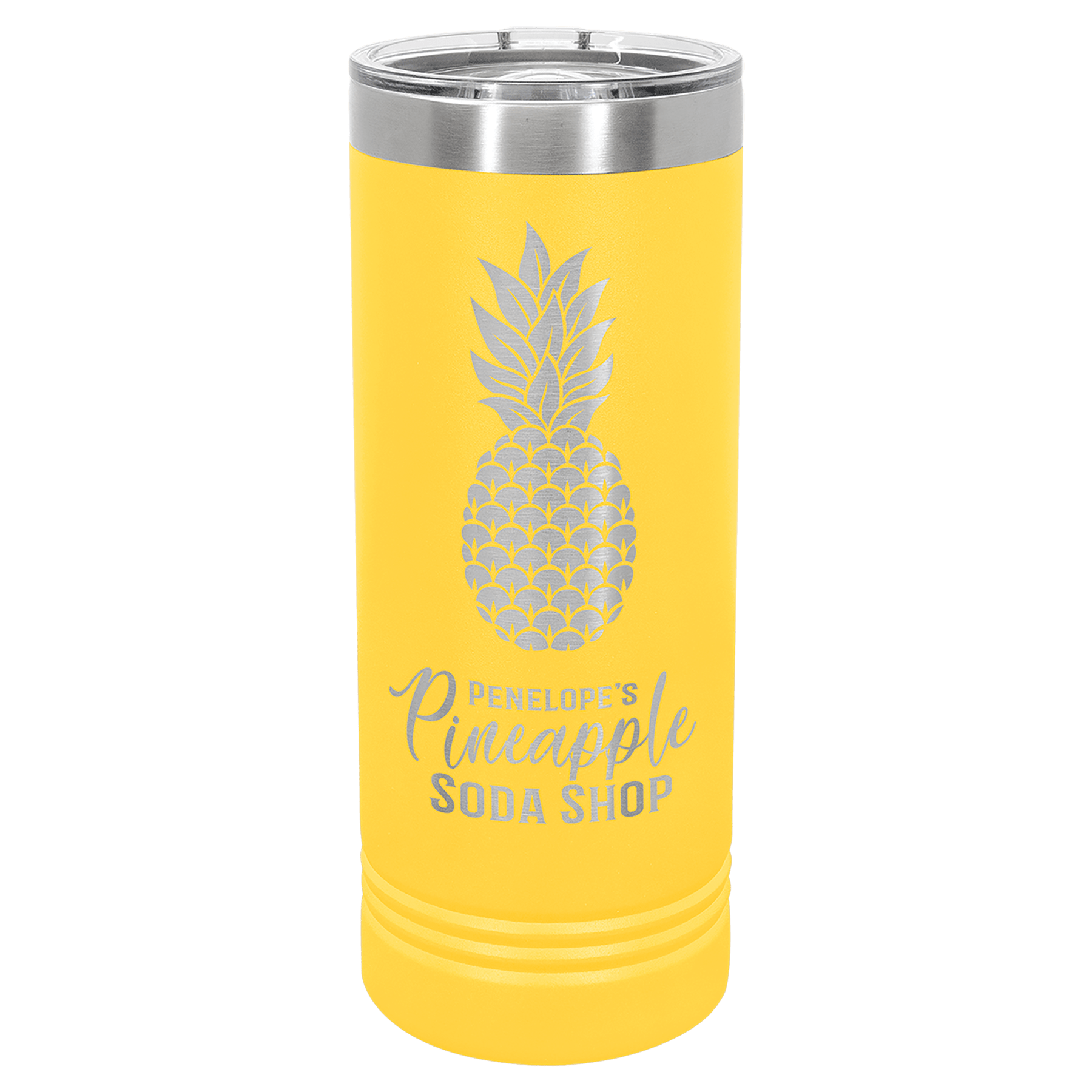 22 oz. Stainless Steel Skinny Tumbler with Slider Lid (18 Different Colors)