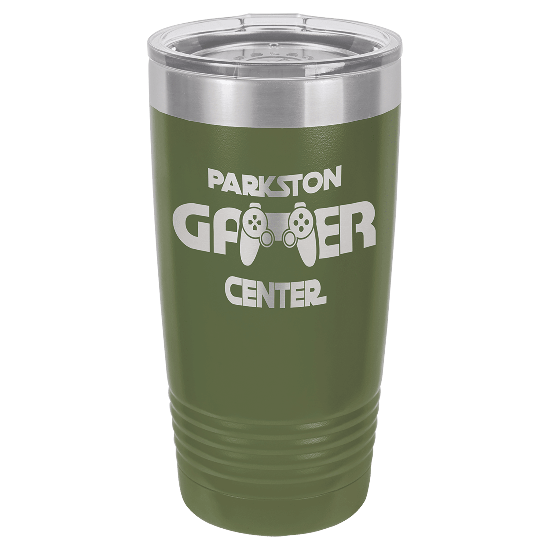 20 oz. Stainless Steel Vacuum Insulated Ringneck Tumbler with Clear Lid (18 Different Colors)