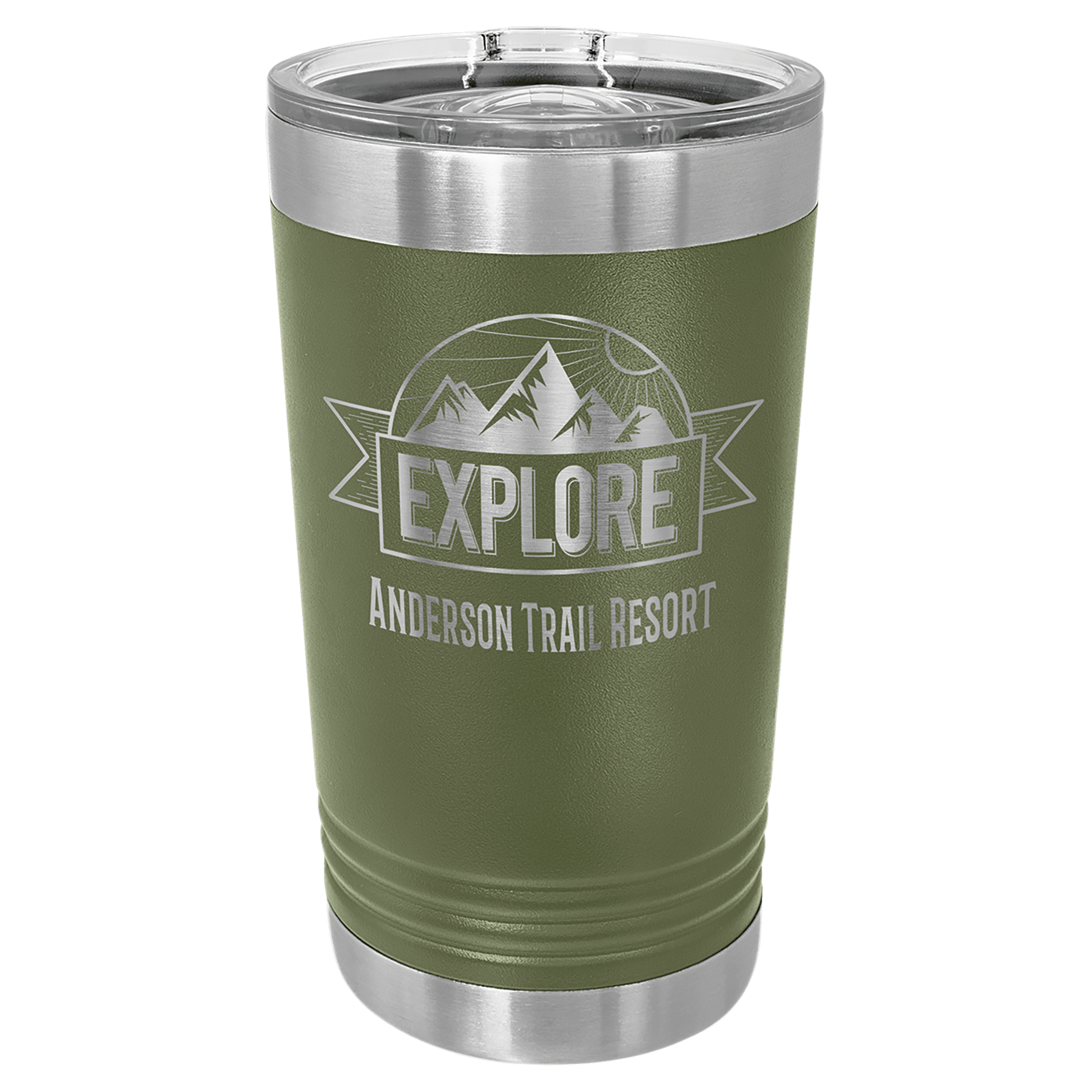 16 oz. Stainless Steel Pint with Slider Lid (18 Different Colors)