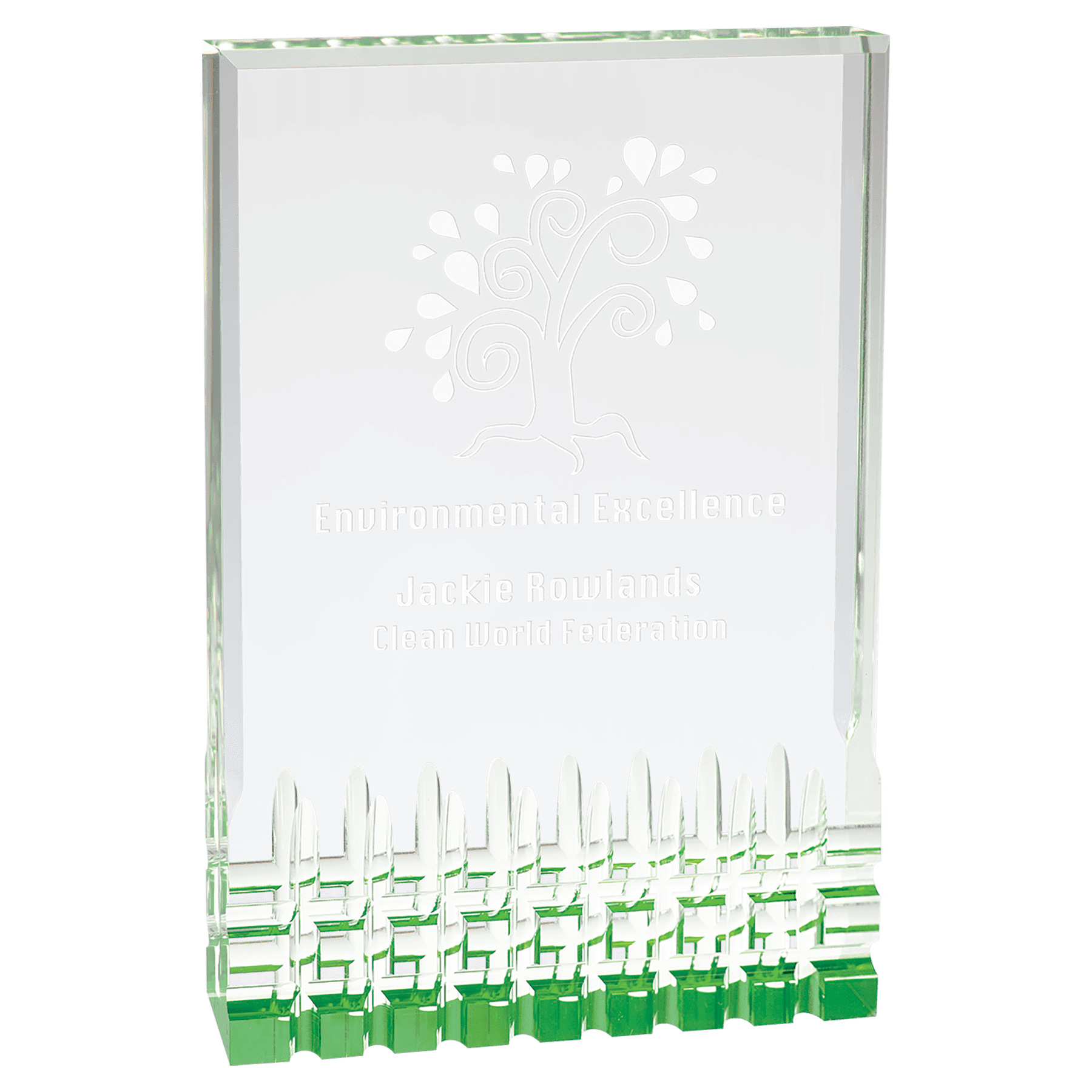 Green Mirage Acrylic Award (4 Sizes)