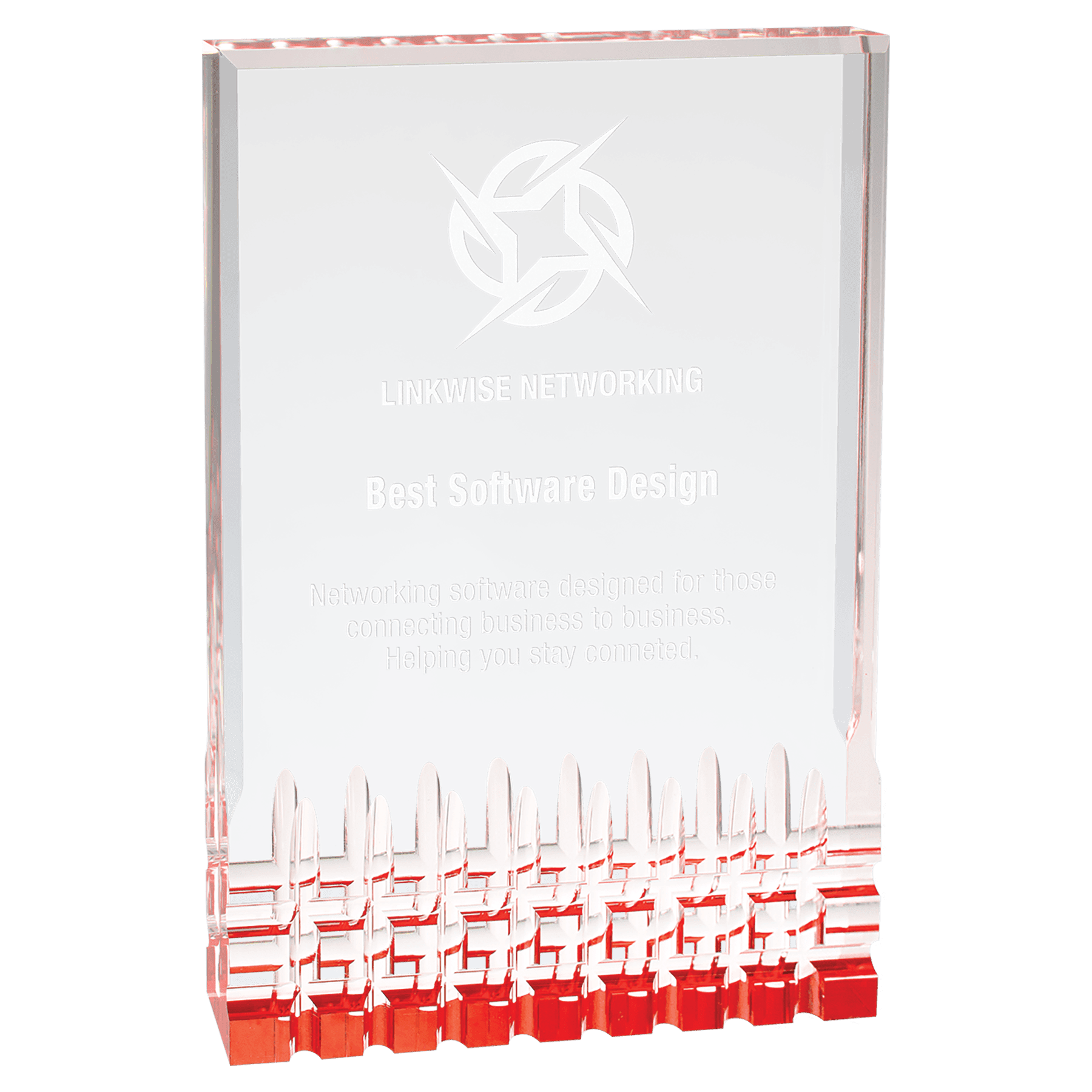 Red Mirage Acrylic Award (4 Sizes)