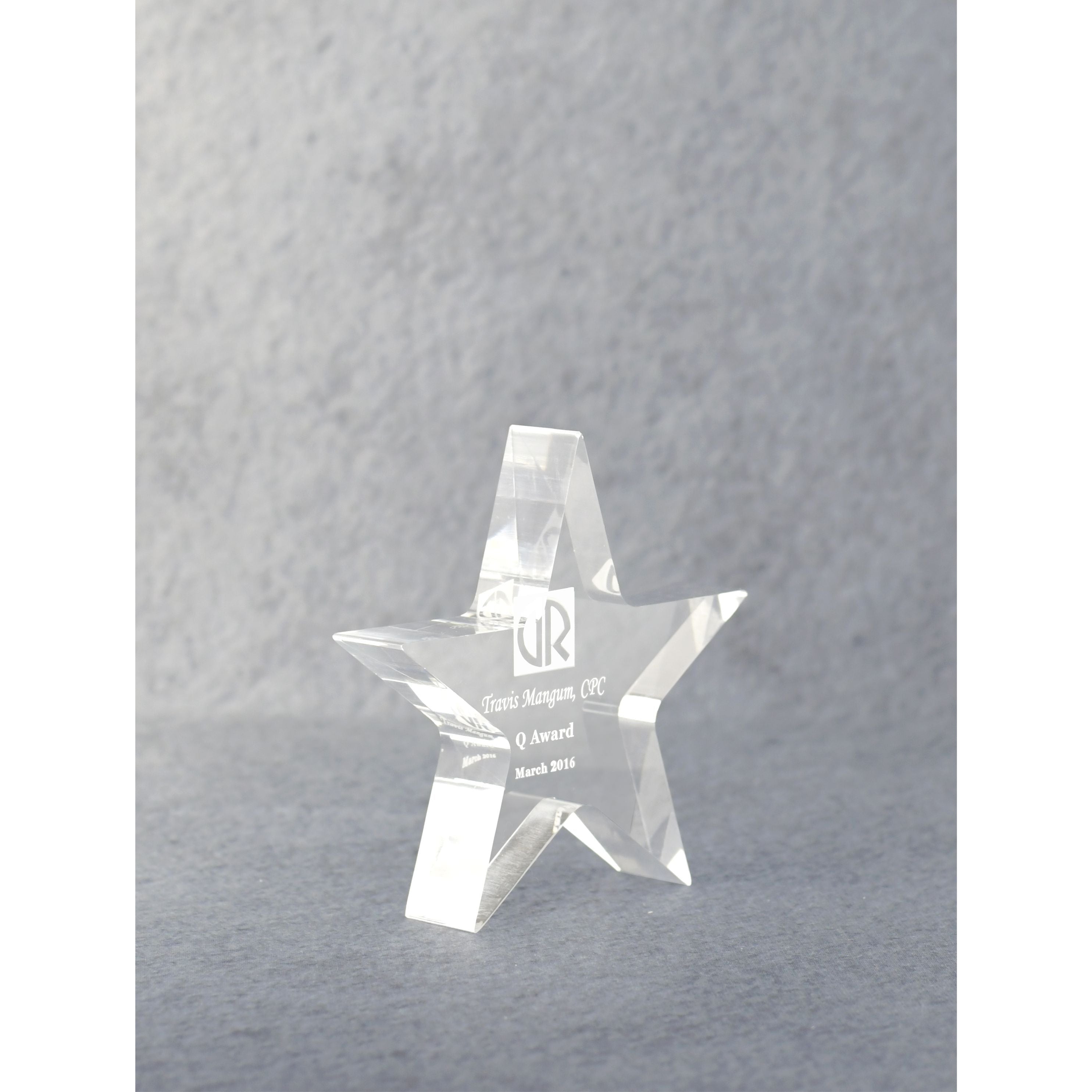 Acrylic Star Performer Paperweight