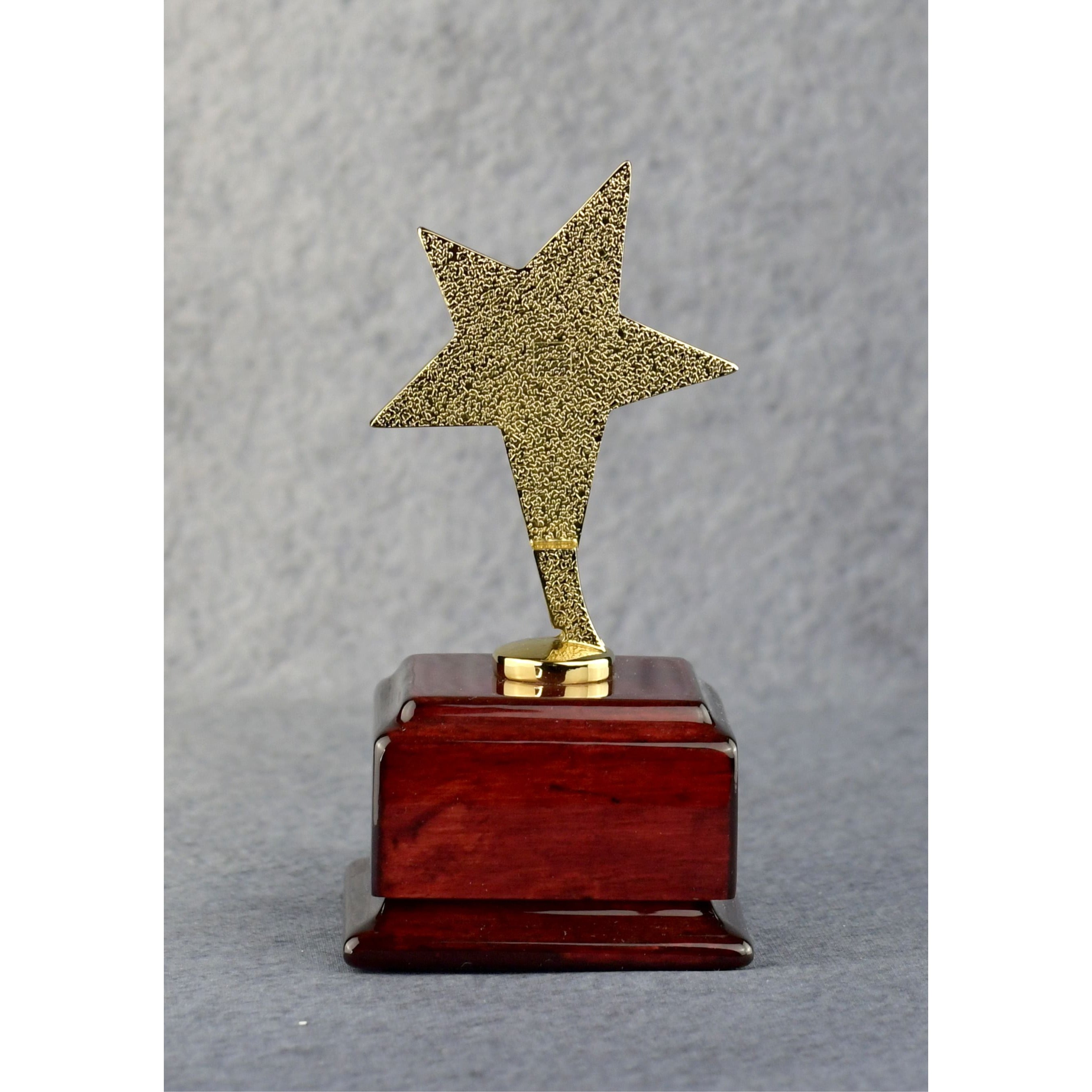 Star Performer Gold Star on Rosewood Base